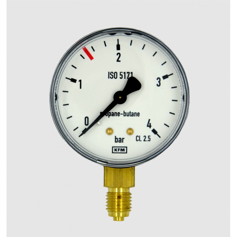 Manometr 0-4 bar / 1,5 bar propan-butan