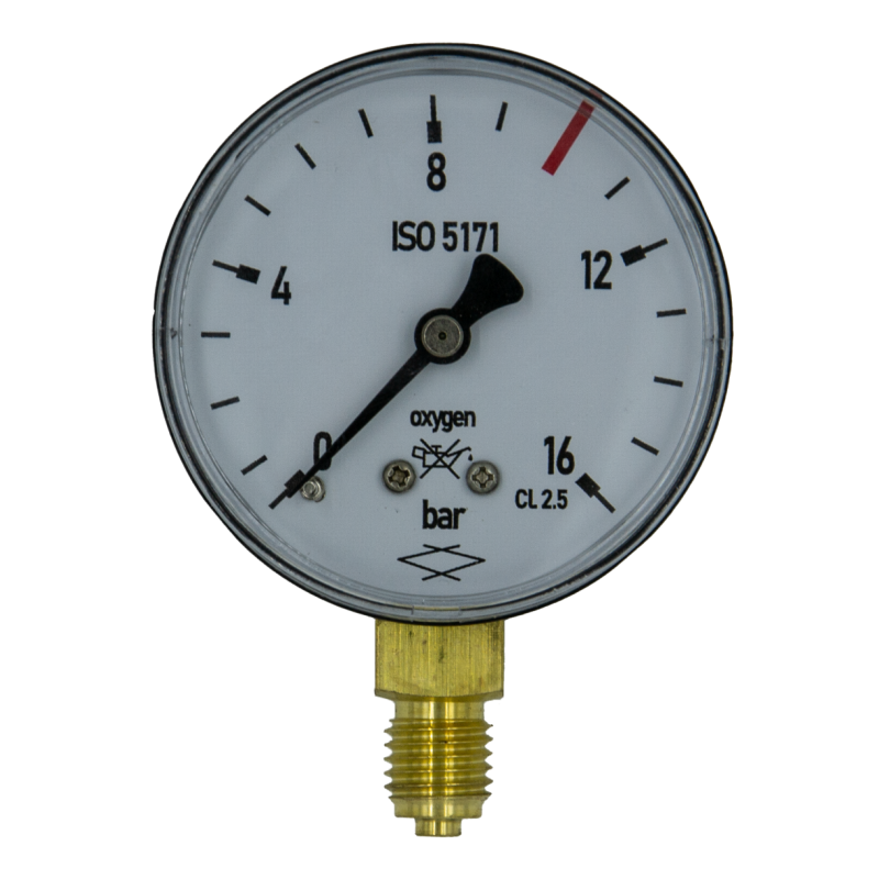 Manometr 0-16 bar / 10 bar tlen