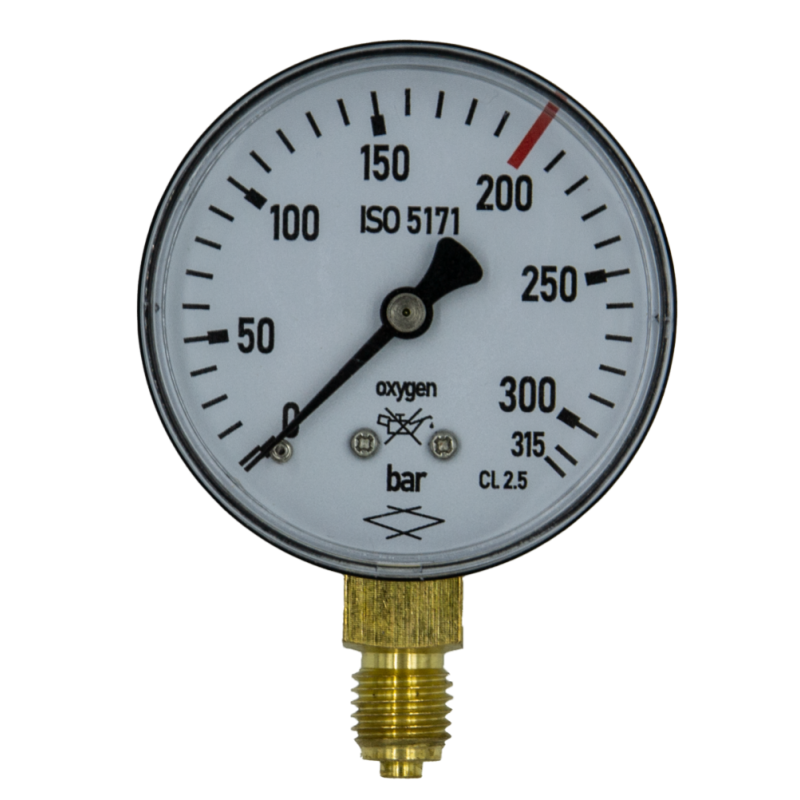 Manometr 0-315 bar / 200 bar tlen