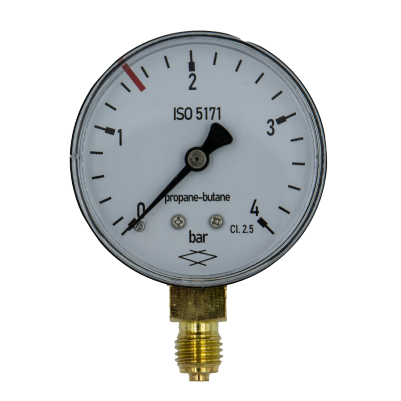 Manometr 0-4 bar / 1,5 bar propan-butan